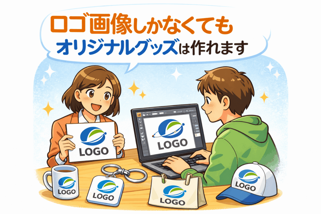 ロゴ画像しかなくてもオリジナルグッズは作れます