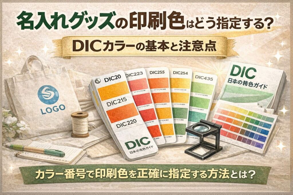 名入れグッズの印刷色の指定方法｜DICカラーの基本と注意点