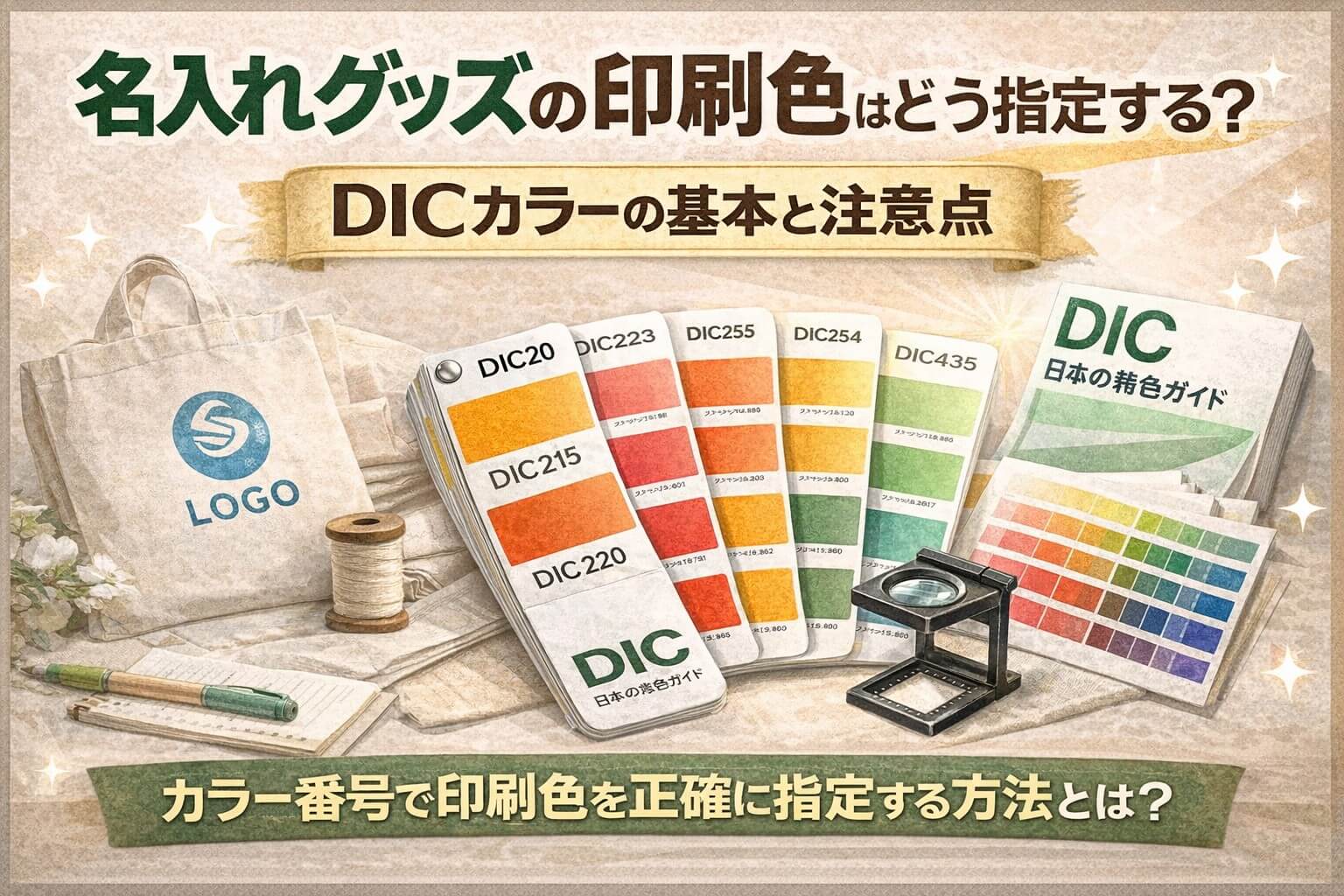 名入れグッズの印刷色の指定方法｜DICカラーの基本と注意点