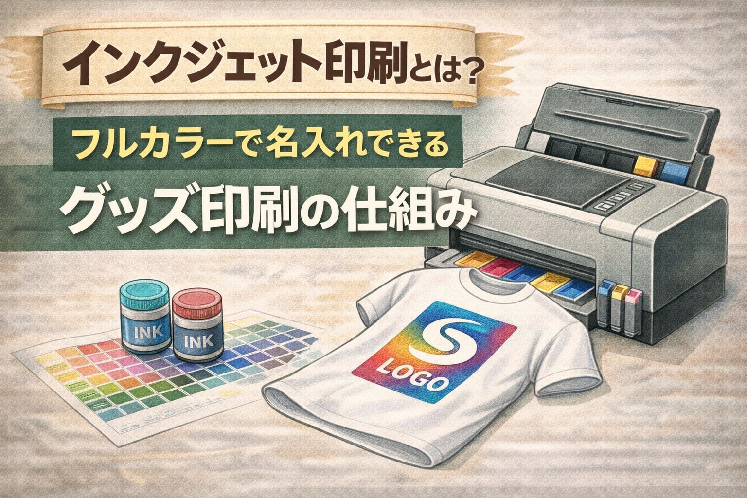 インクジェット印刷とは？ フルカラーで名入れできるグッズ印刷の仕組み