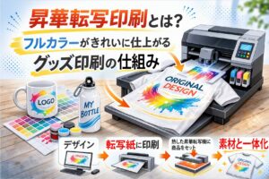 昇華転写印刷とは？ フルカラーがきれいに仕上がるグッズ印刷の仕組み