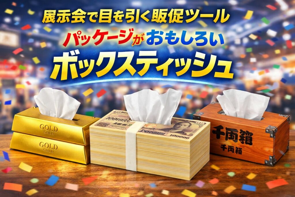 パッケージがおもしろいボックスティッシュ