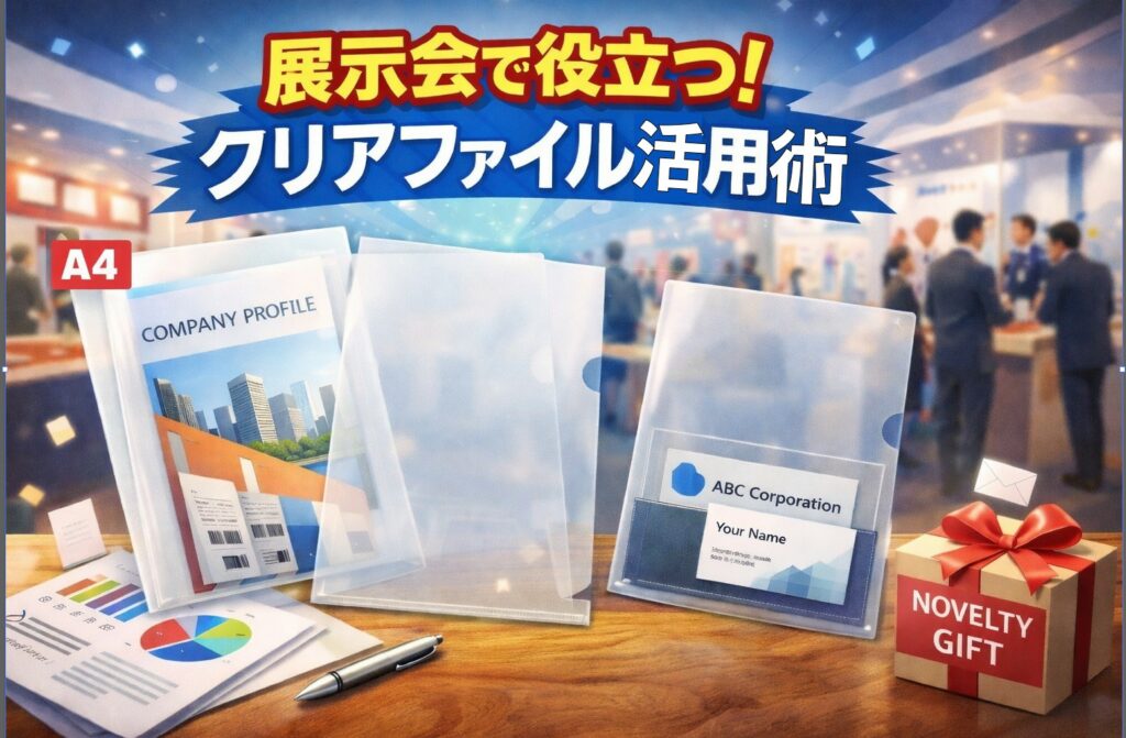 展示会で使いやすい販促ツール｜クリアファイルの使い方