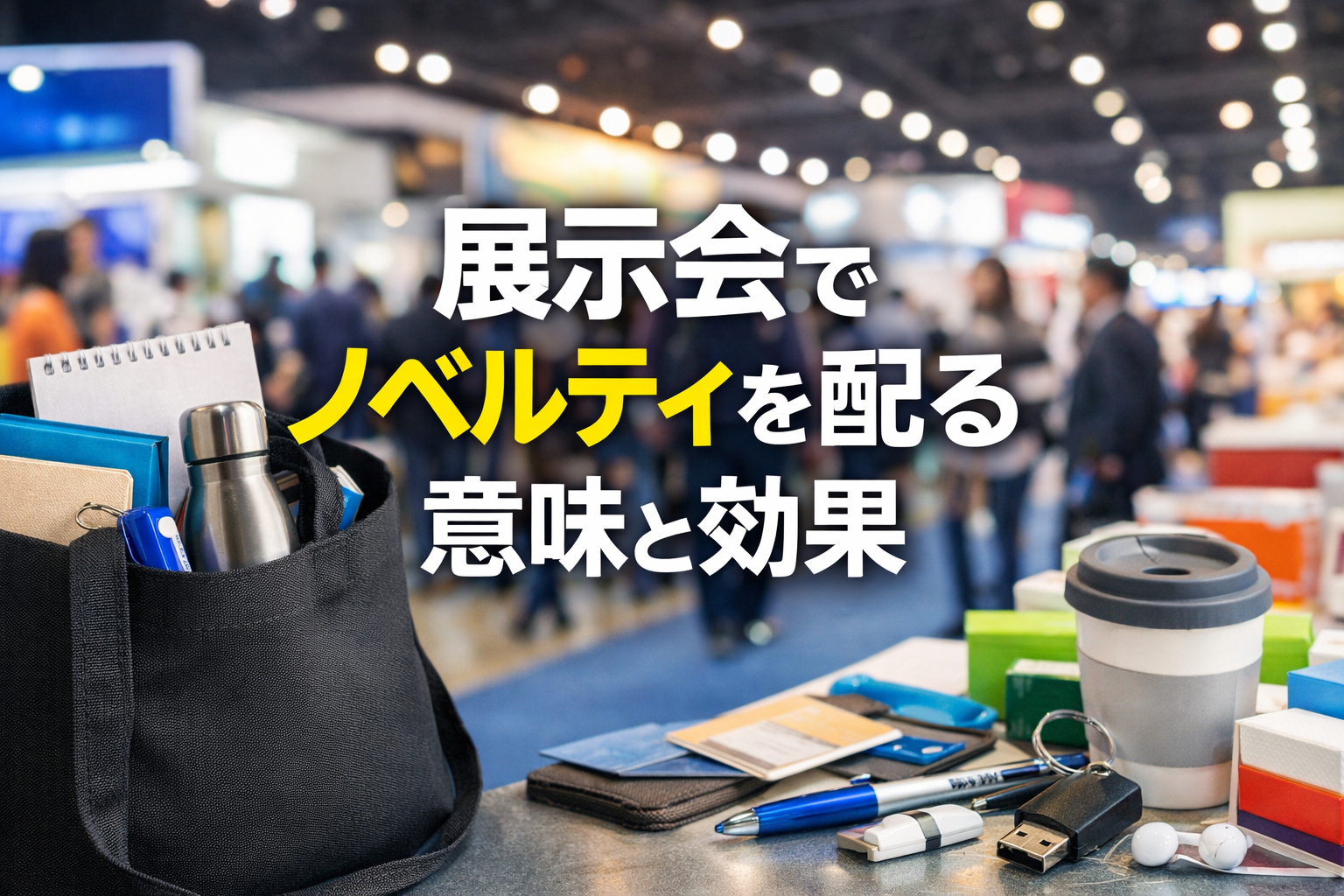 展示会でノベルティを配る意味はあるのか、その効果について