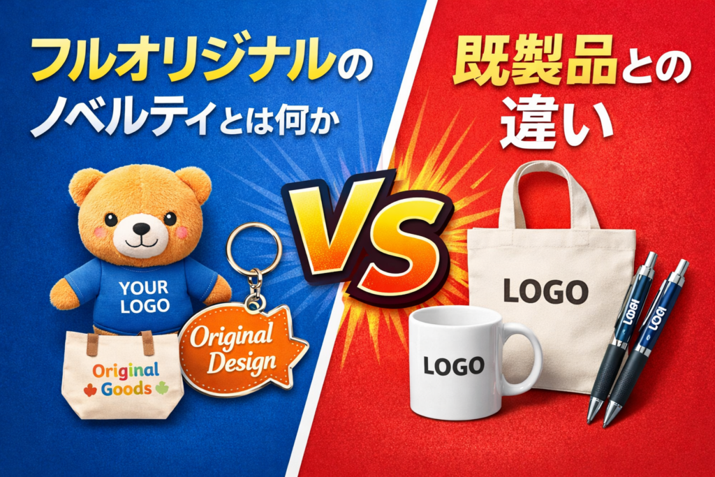 フルオリジナルのノベルティとは何か、既製品との違い