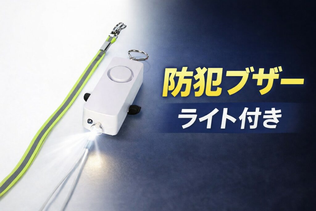 防犯ブザーはノベルティになる？ ライト付きモデルが選ばれる理由と活用シーン